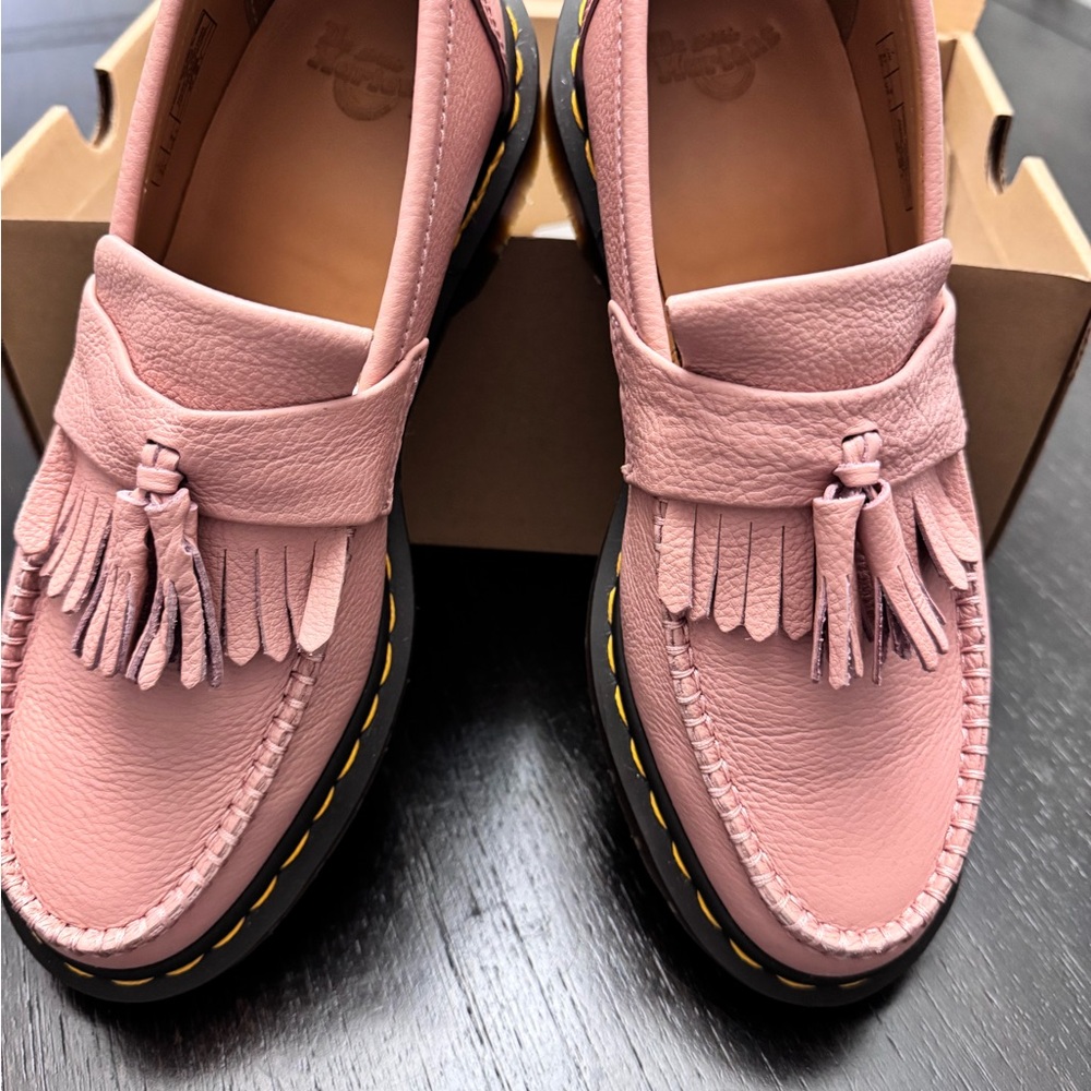 Dr. Martens Pink Leather Loafers - Picture 3 of 5